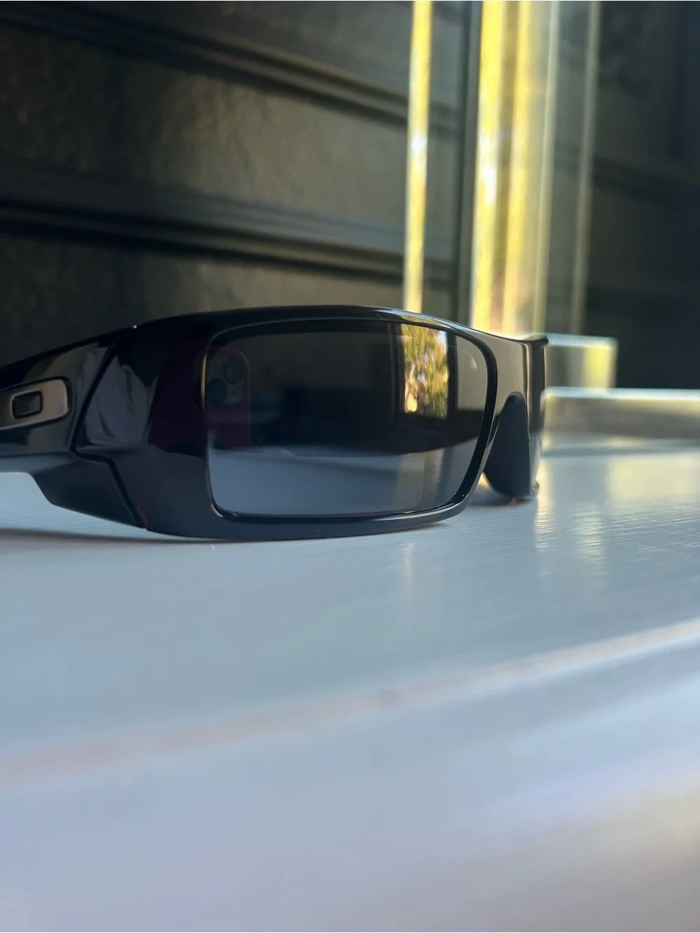 Oakley Gascan Sunglasses Polished Black Frame Lens 03-471. 60👁️16